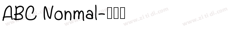 ABC Nonmal字体转换